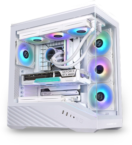 Lian Li V100, Vit Inklusive 4 fläktar