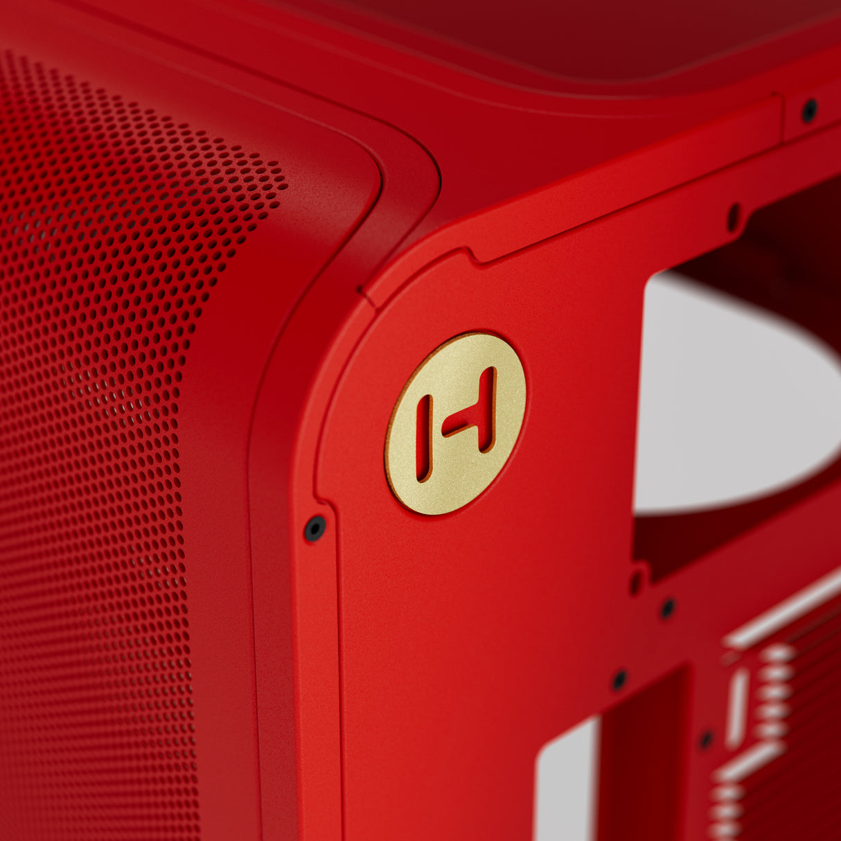 HYTE X50 Midi-Tower – Wild Cherry / Röd