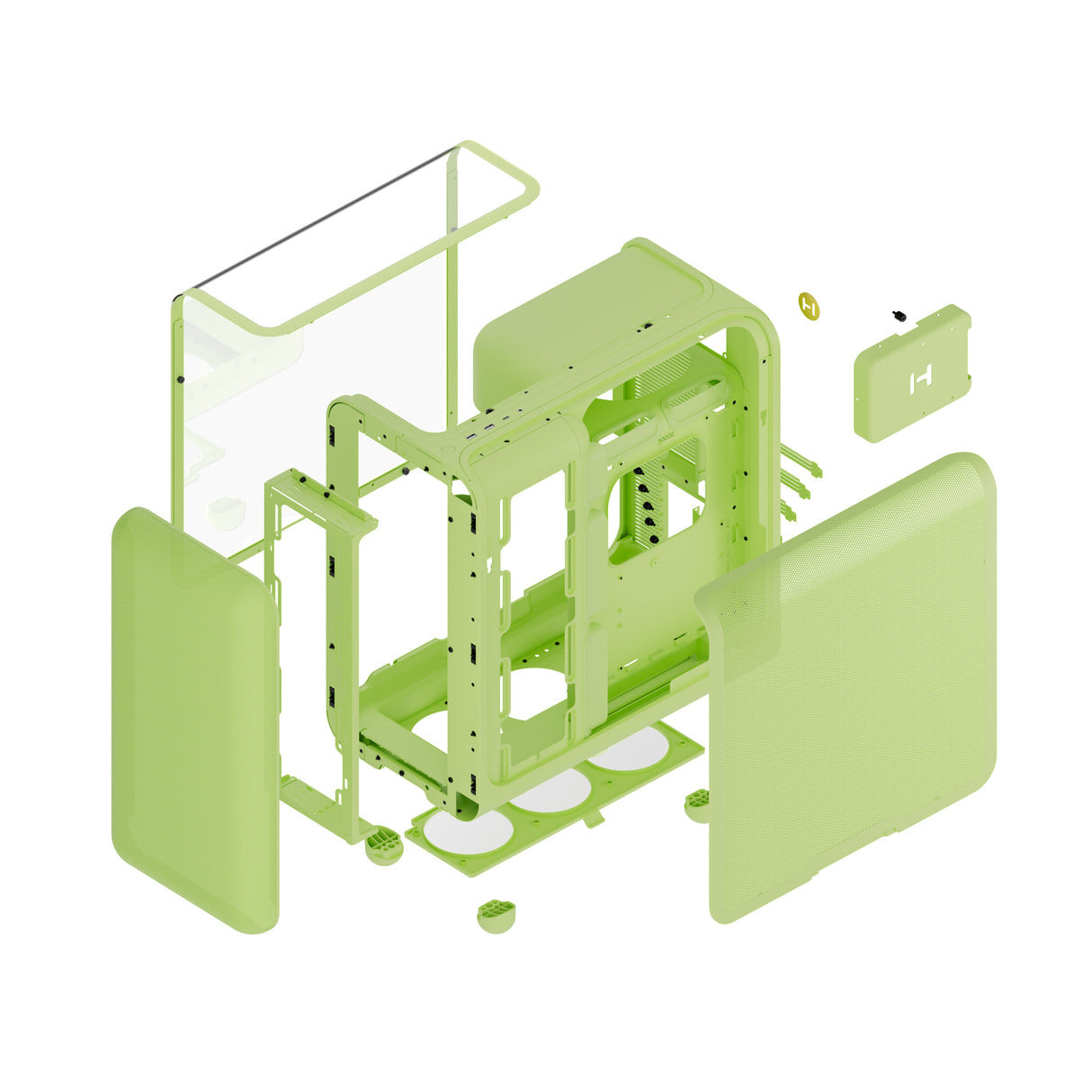 HYTE X50 Midi-Tower – Matcha Milk / Green