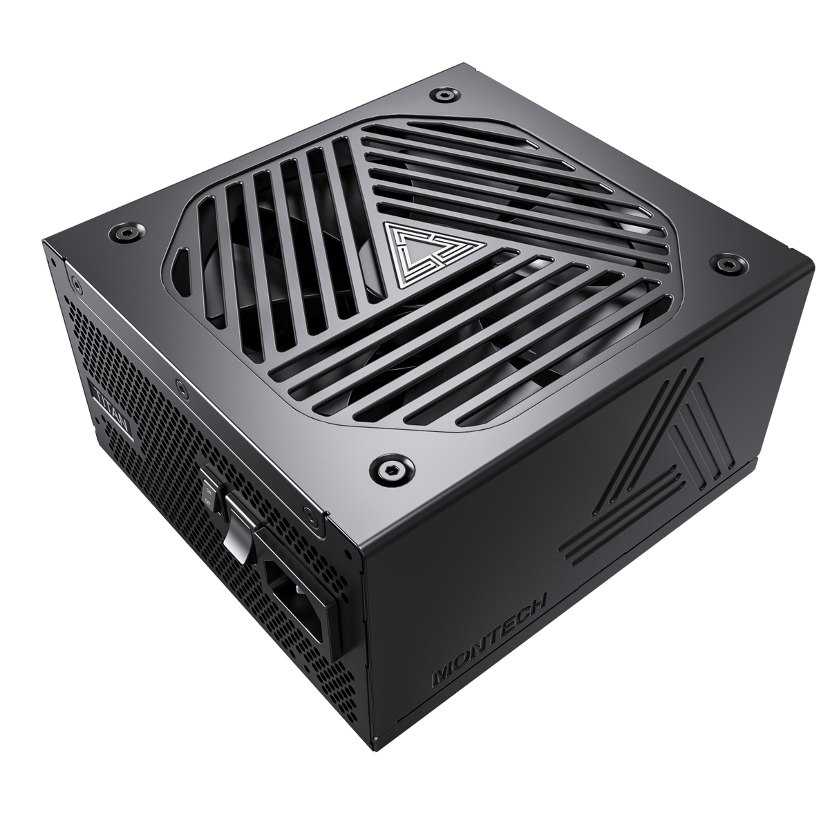 Montech Titan 1200W - Full Modulär, 80+ Guld & Cybenetics Gold, ATX 3.0, 12VHPWR-kontakt