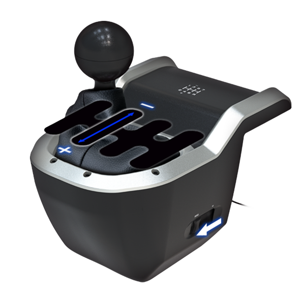 HORI - Force Feedback Racing Wheel DLX + 7-Speed Racing Shifter Bundle För Xbox Series X - S, Xbox One Och PC (Windows 11/10)