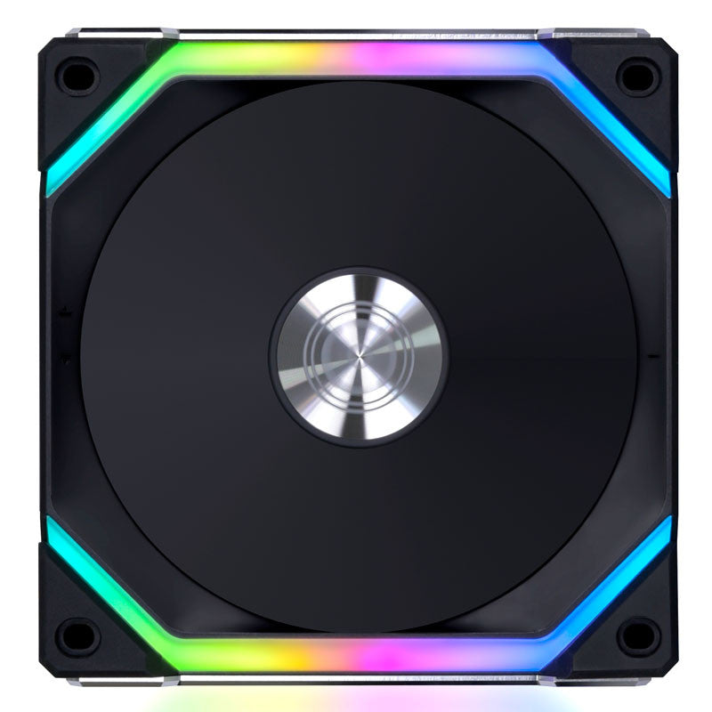 Lian Li UNI FAN SL V2 120 RGB PWM Fläkt 3-pack, svart - 120 mm, 28 mm ram