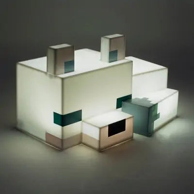 Minecraft 3D-lampa - Arctic Fox - 16 Cm