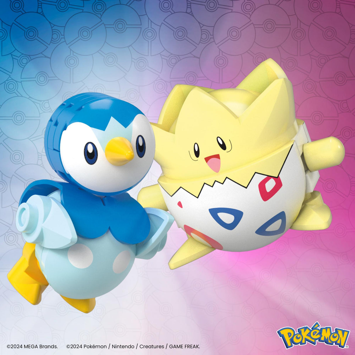 Pokémon - Poké Ball 2-Pack Building Set with 2 Figures, 41 Pieces (JCT44) Mega Bloks