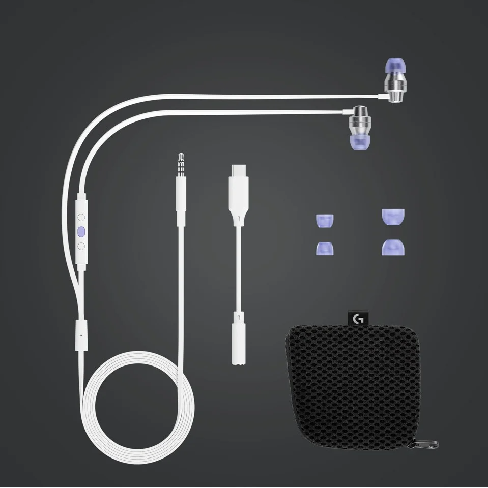 Logitech - G333 In-ear Gaming Hörlurar Vit