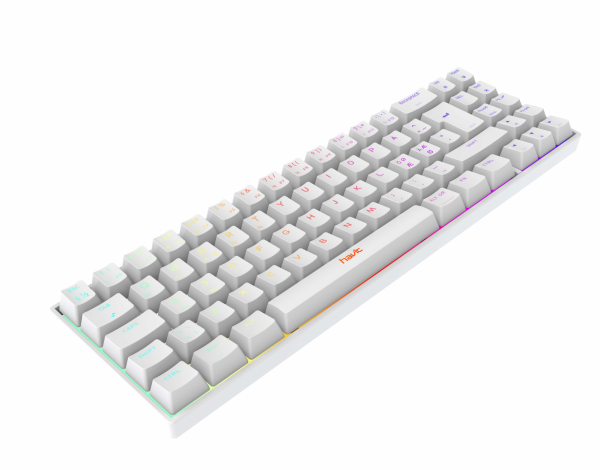 Havit KB496L Vit 65 % Speltangentbord RGB-ljus