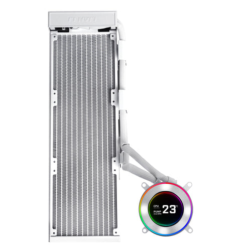 Lian Li HydroShift II LCD-C 360N – hvid, uden blæsere – visning 2