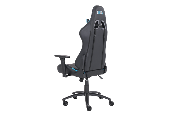 Geekd Vulcan Gaming Chair Svart/Blå - Topp PU-läder - Upp Till 120 KG