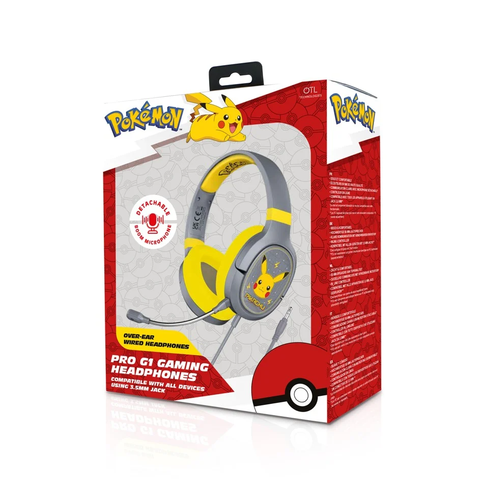 OTL - PRO G1 Pokemon Pikachu Gaming Hörlurar (PK0862)