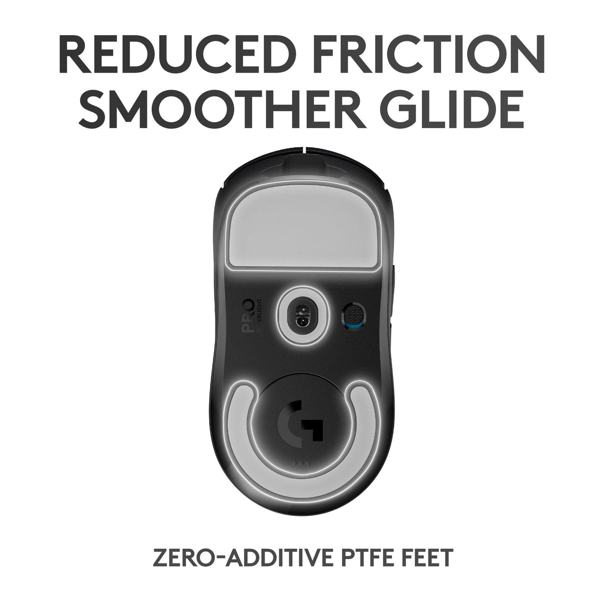 Logitech - PRO X SUPERLIGHT Trådlös Spelmus - Svart