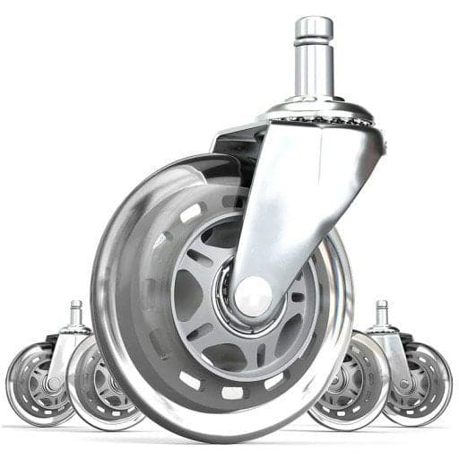 DON ONE - GCW750 Gaming Stol Hjulset Uppgradering 3" - Krom