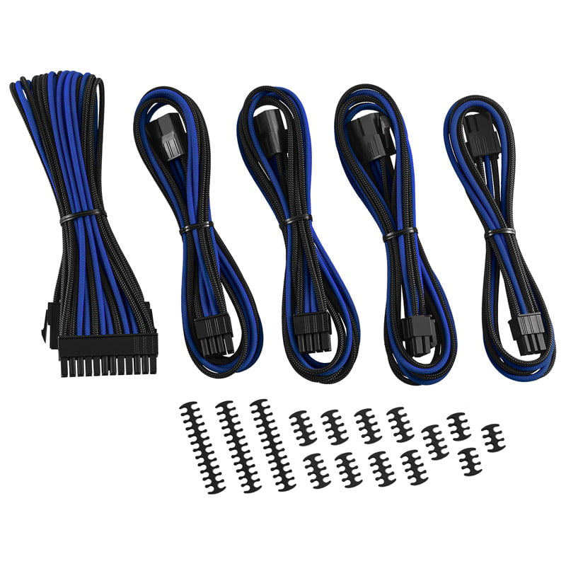 CableMod Classic ModMesh Cable Extension Kit - 8+6 Series - Svart/blå