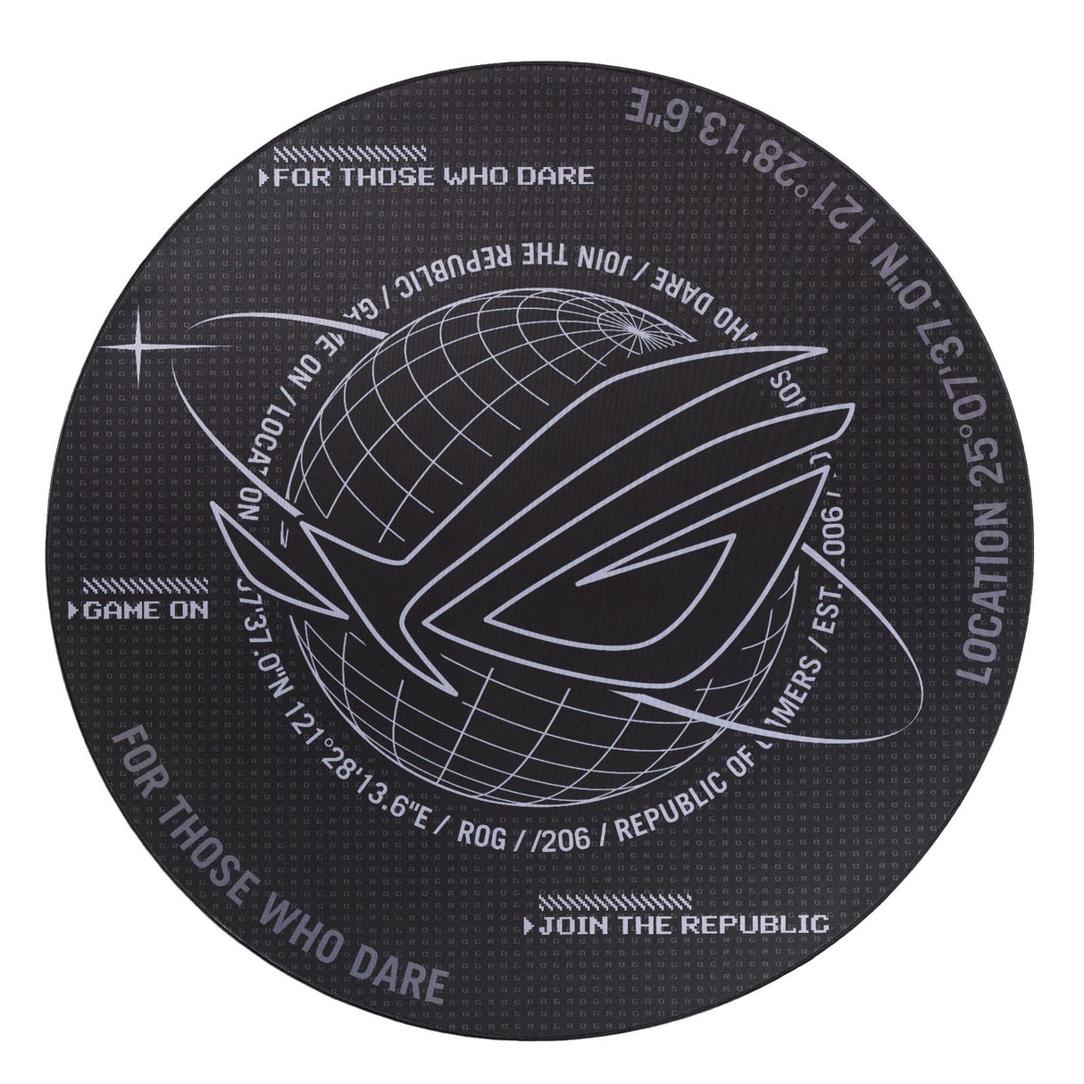 ASUS ROG Cosmic Mat - 117 cm diameter floor mat for gaming/office chair