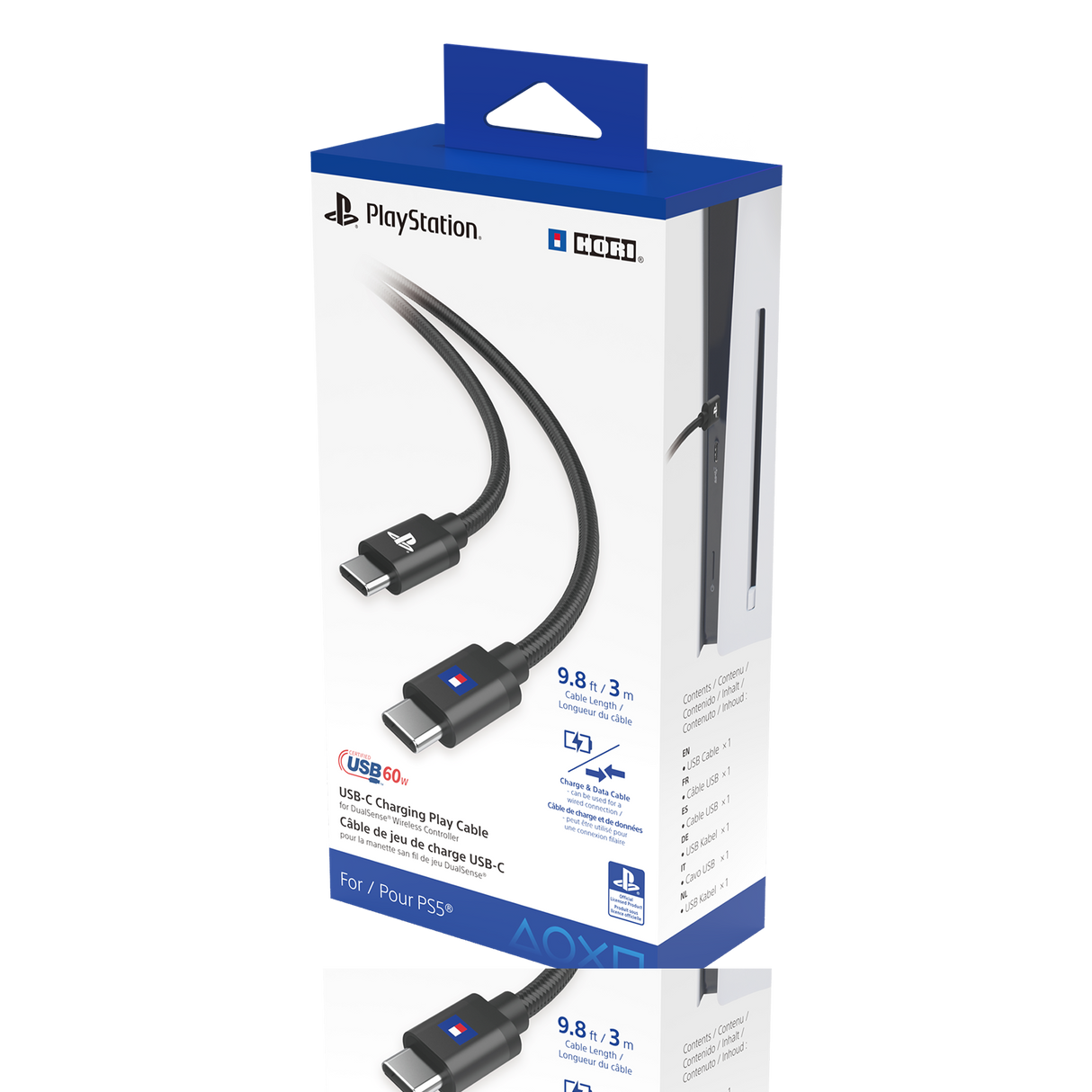 USB-C Laddningsspelkabel För DualSense Trådlös Handkontroll