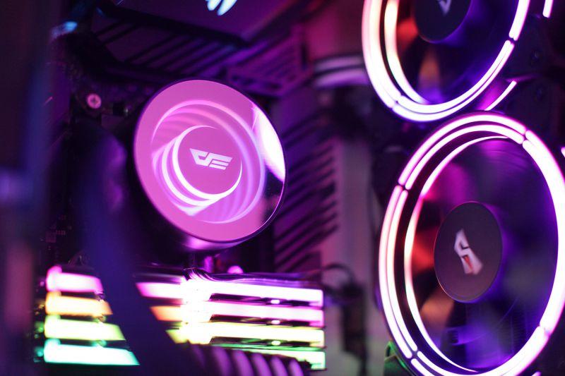 Darkflash TR360 PC Vattenkylning AiO RGB 3x 120x120 (svart)