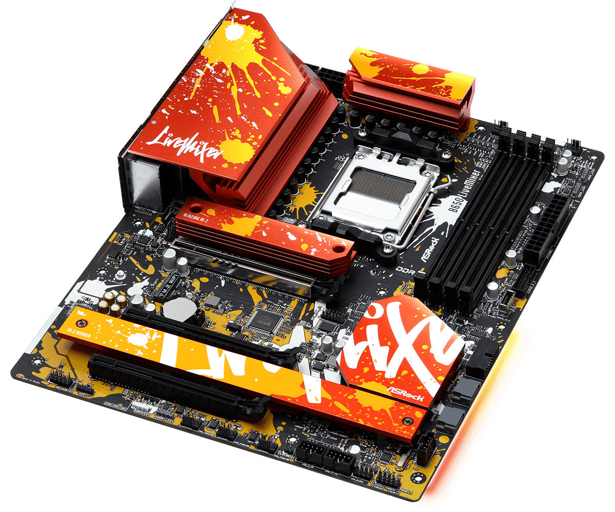ASRock B650 LiveMixer (moderkort, AMD AM5, 90-MXBJ50-A0UAYZ)