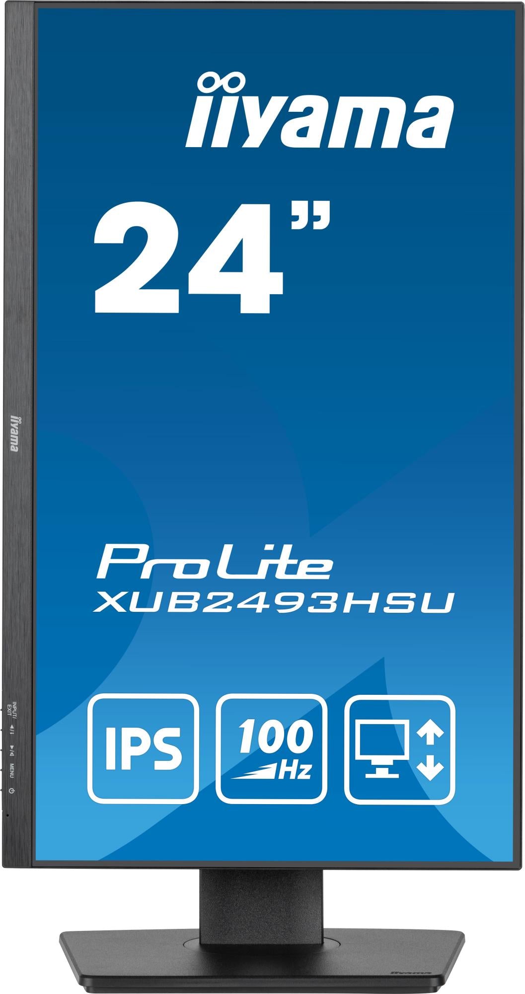 Iiyama ProLite XUB2493HSU-B6 24 1920 X 1080 (Full HD) HDMI DisplayPort 100Hz Pivot Monitor