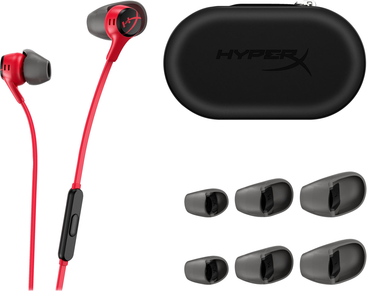 HyperX Cloud Earbuds II Cable Earbuds Svart Röd