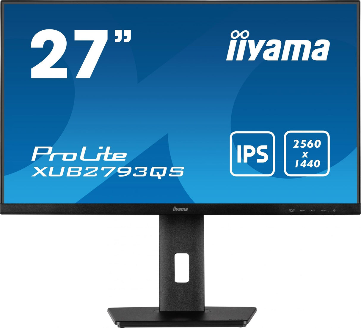 Iiyama ProLite XUB2793QS-B1 27 2560 X 1440 (2K) HDMI DisplayPort 75Hz Pivot Monitor