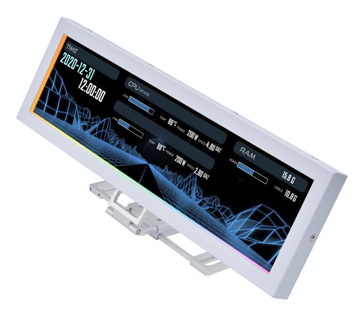 Lian Li 8.8" Universal Screen, White Lian Li
