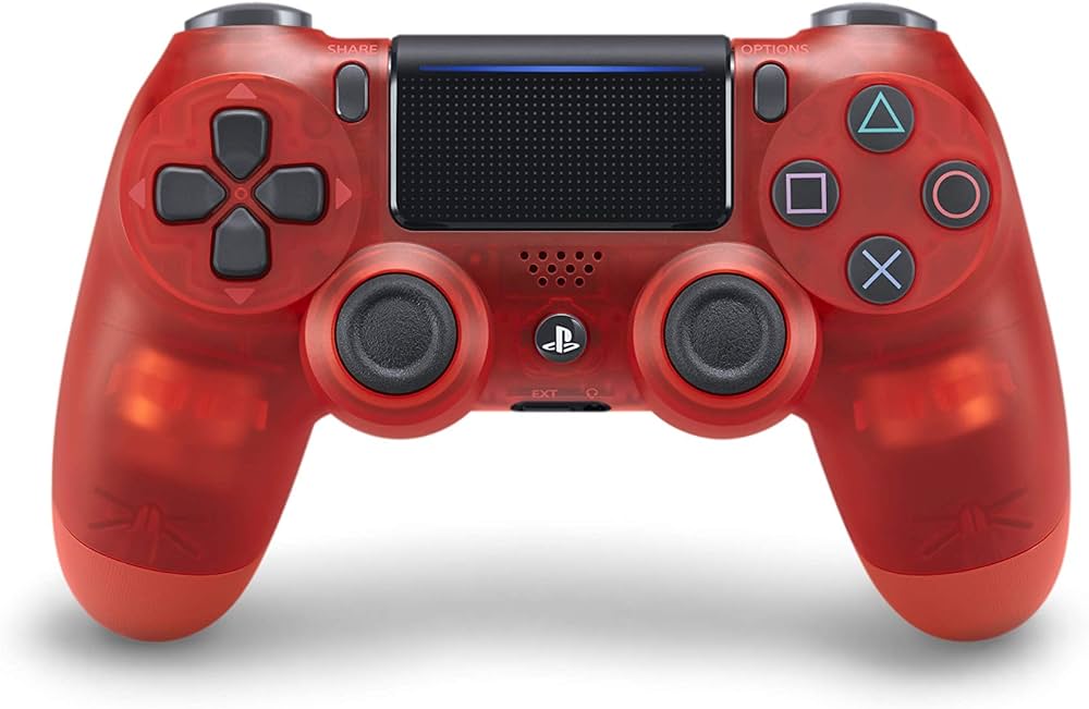 Dualshock Trådlös Handkontroll PS4 - Translucent Red - OEM