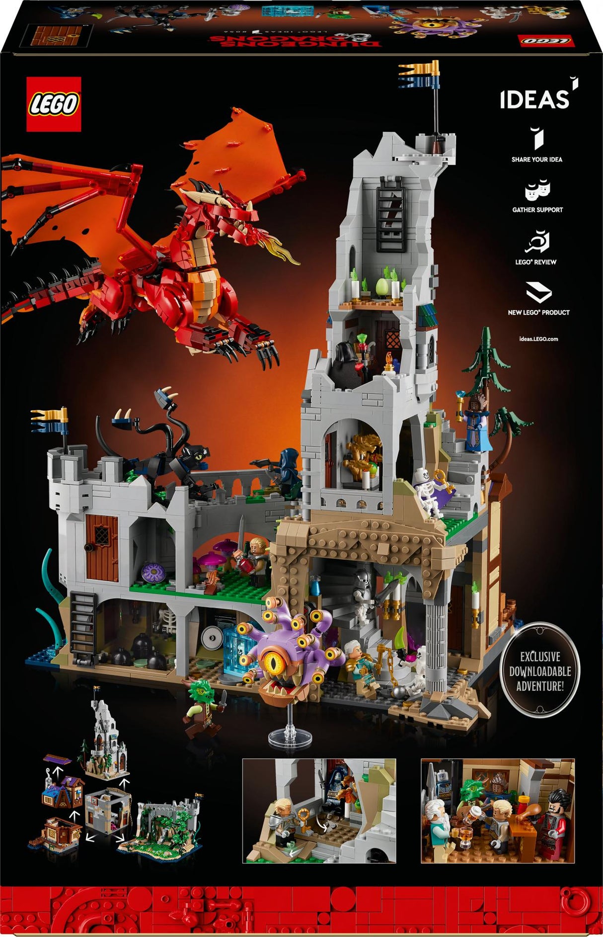 LEGO Idéer - Dungeons & Dragons: Red Dragon's Tale (21348.)