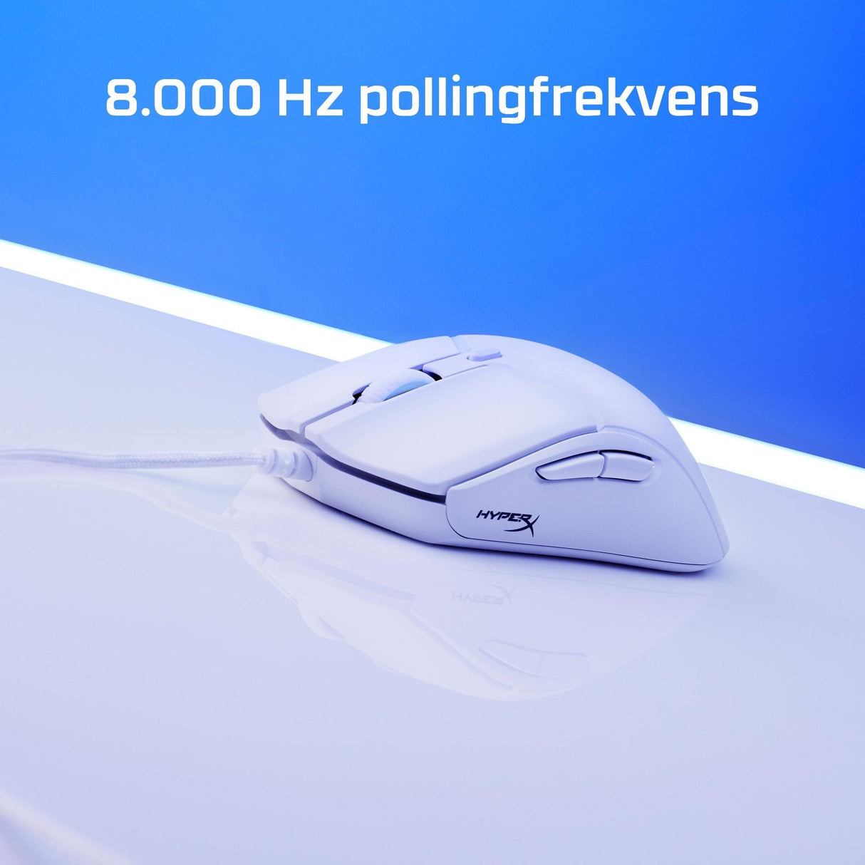 HyperX Pulsefire Haste 2 Optisk Kabel Svart