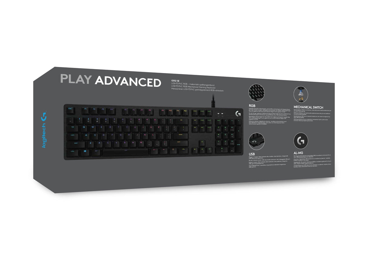 Logitech G512 SE LIGHTSYNC RGB Mekaniskt Speltangentbord