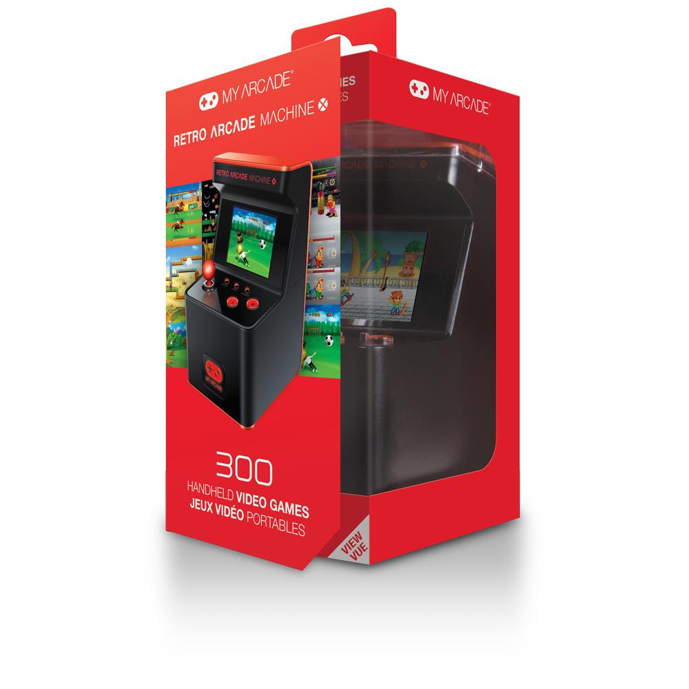 My Arcade Portable Retro Machine X 16-Bit Mini Arcade Cabinet (Inkluderar 300 Inbyggda Spel)