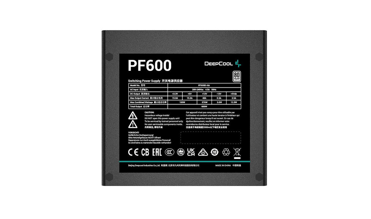 DeepCool PF600 600W 80+