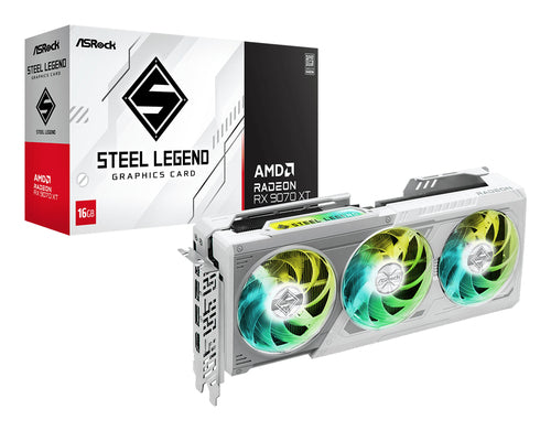 ASRock Radeon RX 9070 XT Steel Legend 16GB - produktbillede 6
