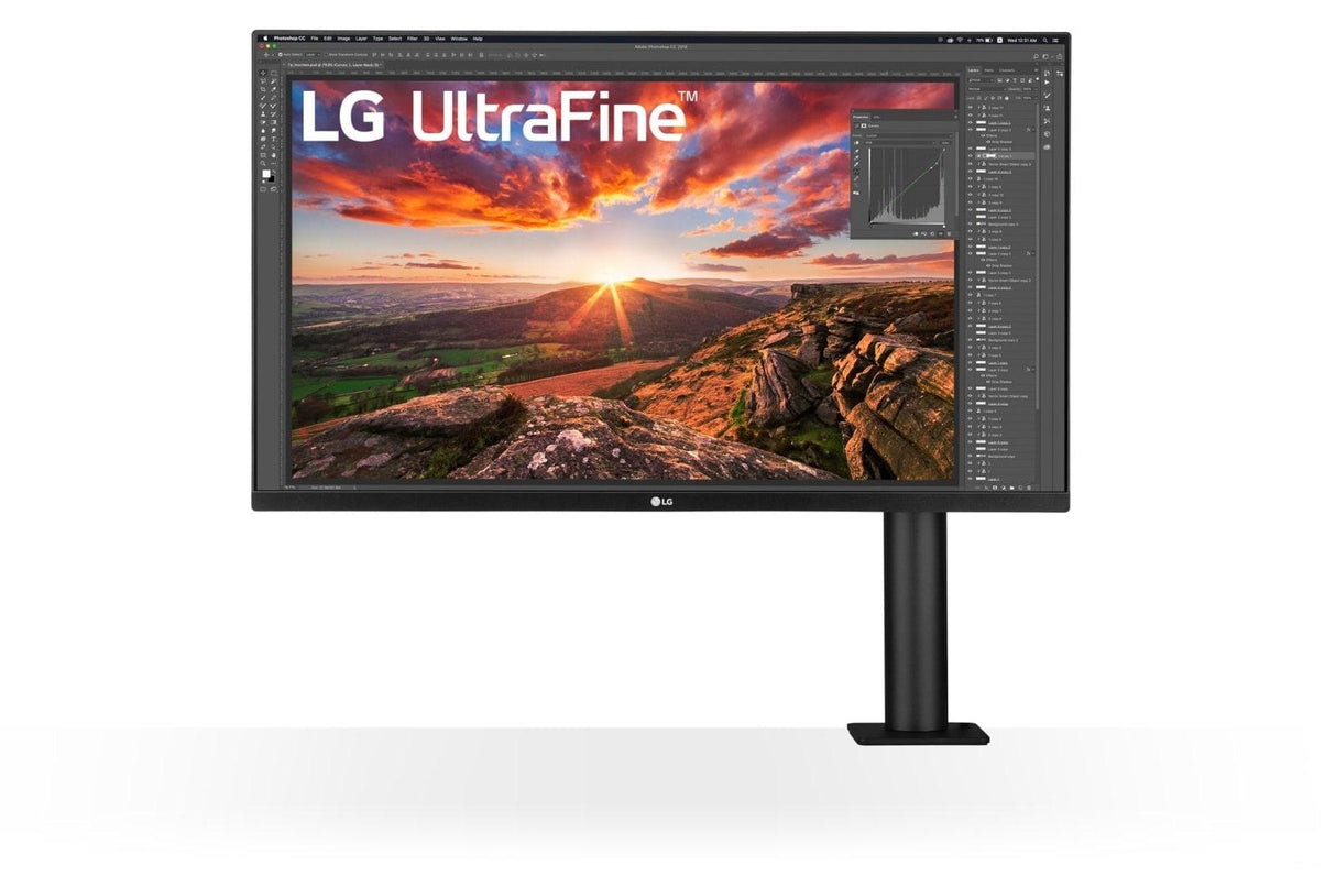 LG UltraFine Ergo 32UN880P-B 32 3840 X 2160 (4K) HDMI DisplayPort USB-C 60Hz Extend Retract Dockningsskärm