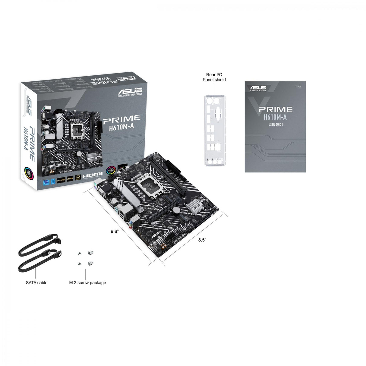 ASUS PRIME H610M-A-CSM (mATX, H610, LGA 1700, DDR5)