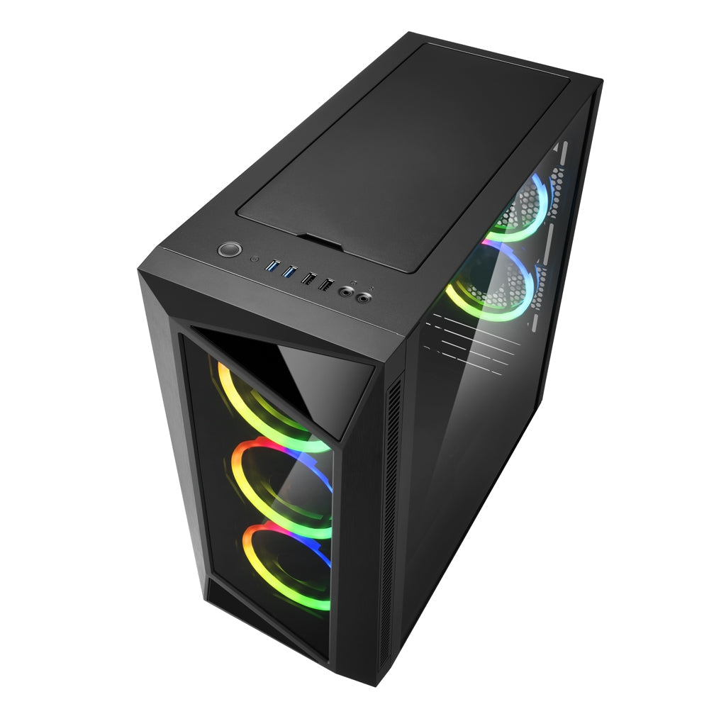 Sharkoon REV200, Tower Case (Black, Tempered Glass)