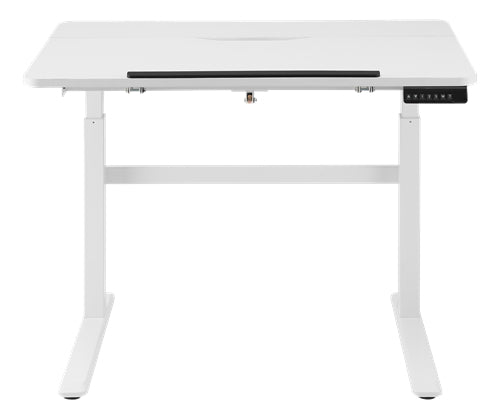 DELTACO Office Premium Sitt/stå Skrivbord Stålkontor