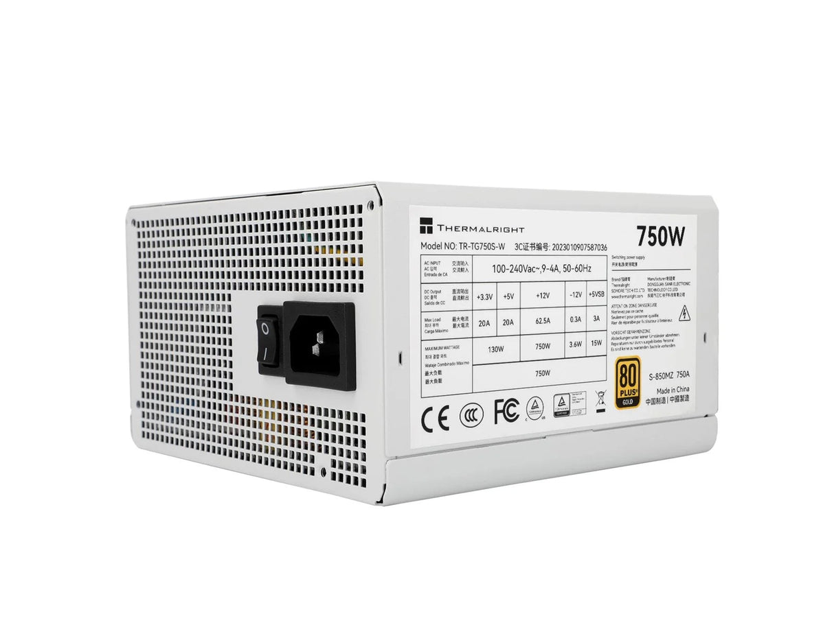 Thermalright TR-TG 750S-W White- PSU, 80+ Guld, 750W, Icke-modulär