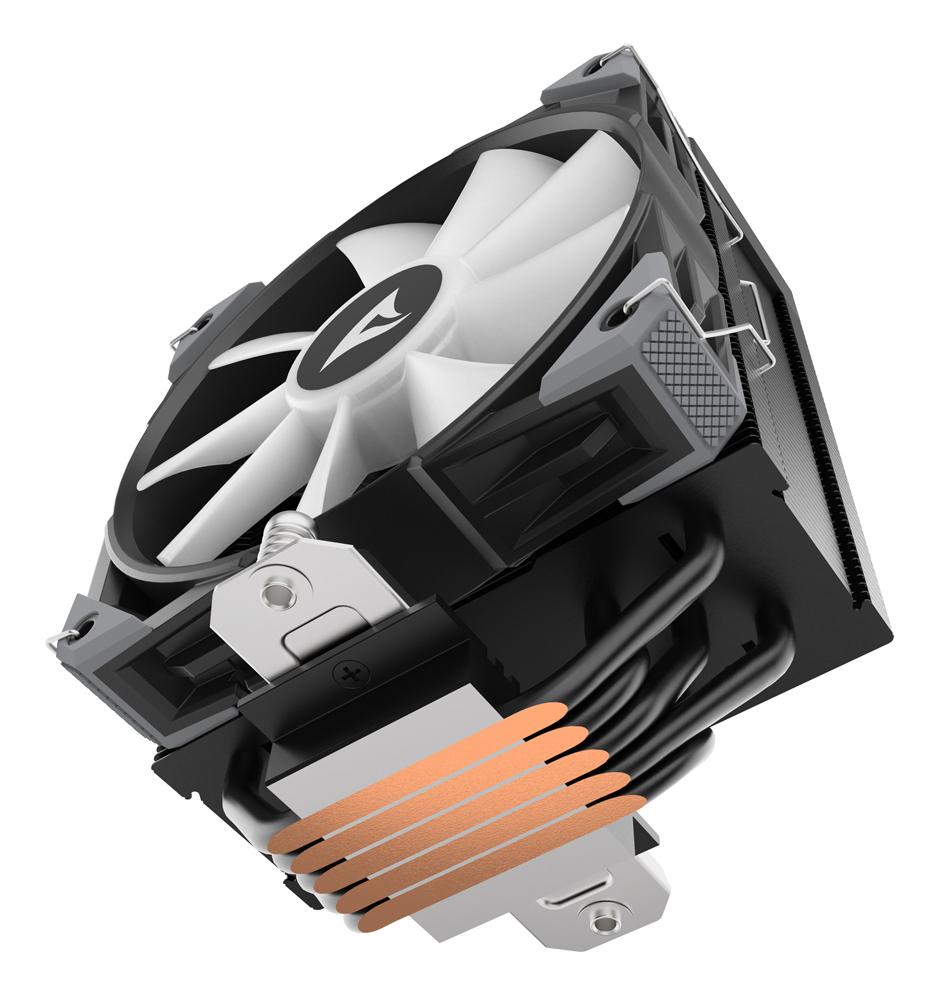 Sharkoon A50 RGB Black 230W TDP 5-Heatpipe 120mm PWM FDB ARGB CPU Air Cooler Sharkoon