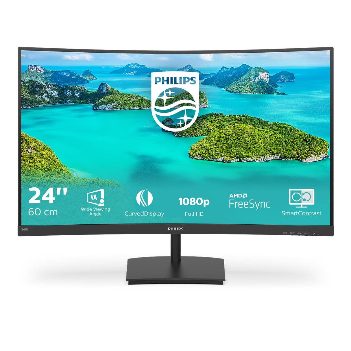 Philips E-line 241E1SCA 24 1920 X 1080 (Full HD) VGA (HD-15) HDMI 75Hz