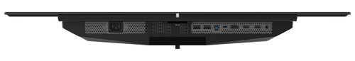 MSI MPG 321URX QD-OLED – 31,5″ gamingskærm, 3840 × 2160, 240 Hz – tilslutninger set nedefra