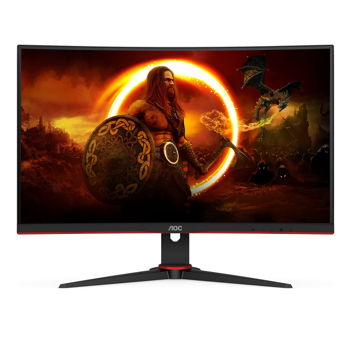 AOC Gaming C24G2AE/BK 24 1920 X 1080 VGA (HD-15) HDMI DisplayPort 165Hz Pivot Monitor