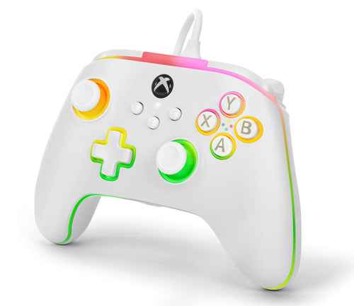 PowerA Advantage Lumectra kablet controller – hvid – Xbox/PC – bagside