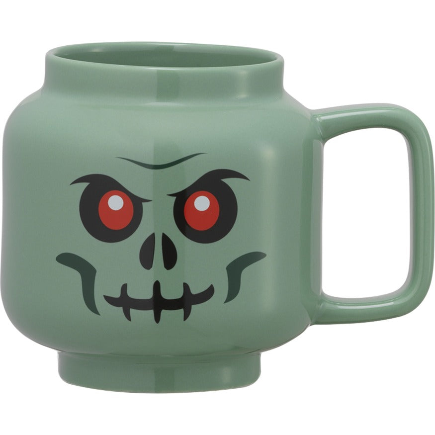 Room Copenhagen LEGO Ceramic Mug Green Skeleton, Large (Grey-Green)