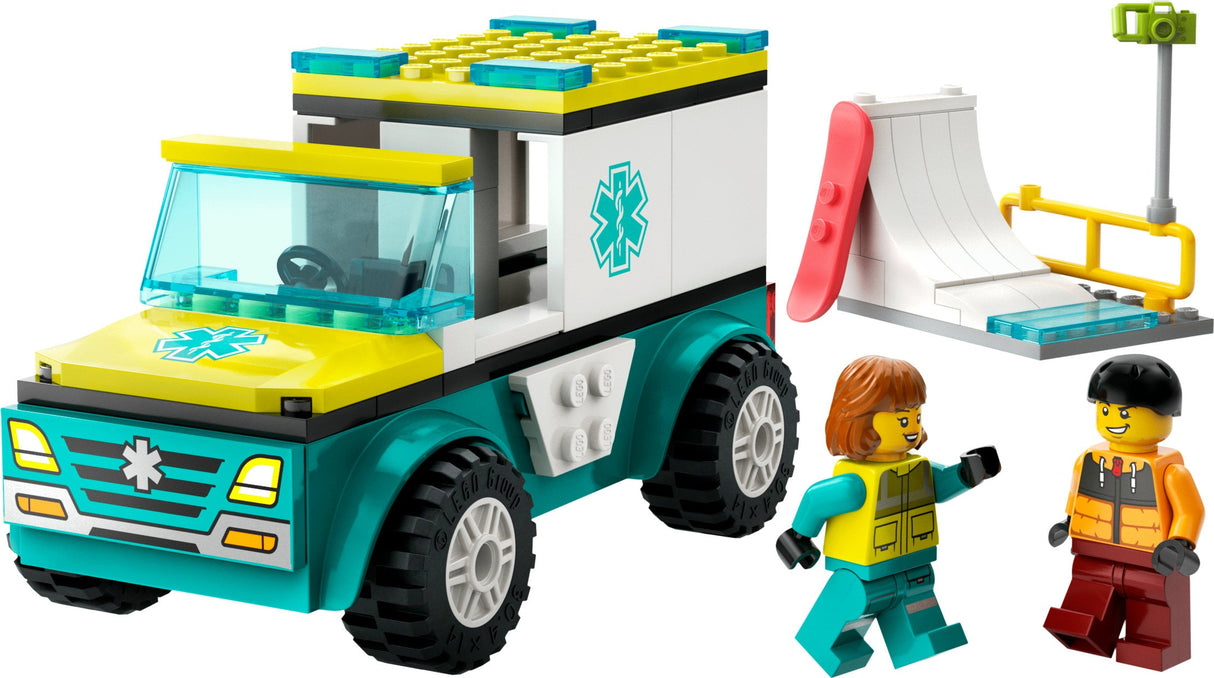 LEGO City - Ambulans Och Snowboardåkare (60403)
