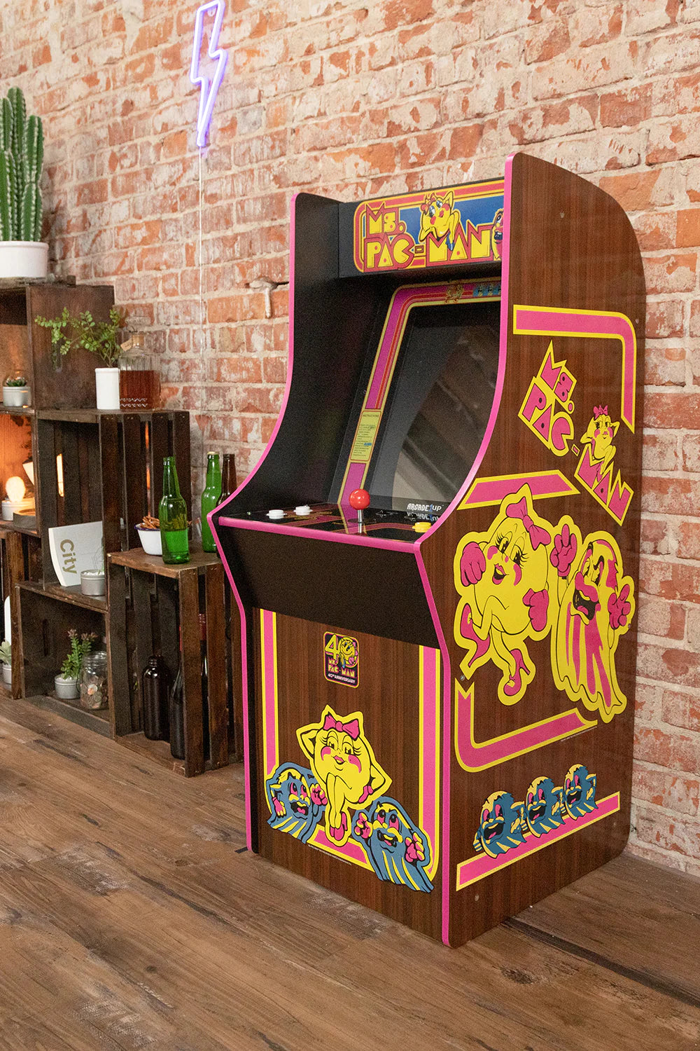 ARCADE 1 Upp Ms. Pac-Man 40-årsjubileumsarkadmaskin