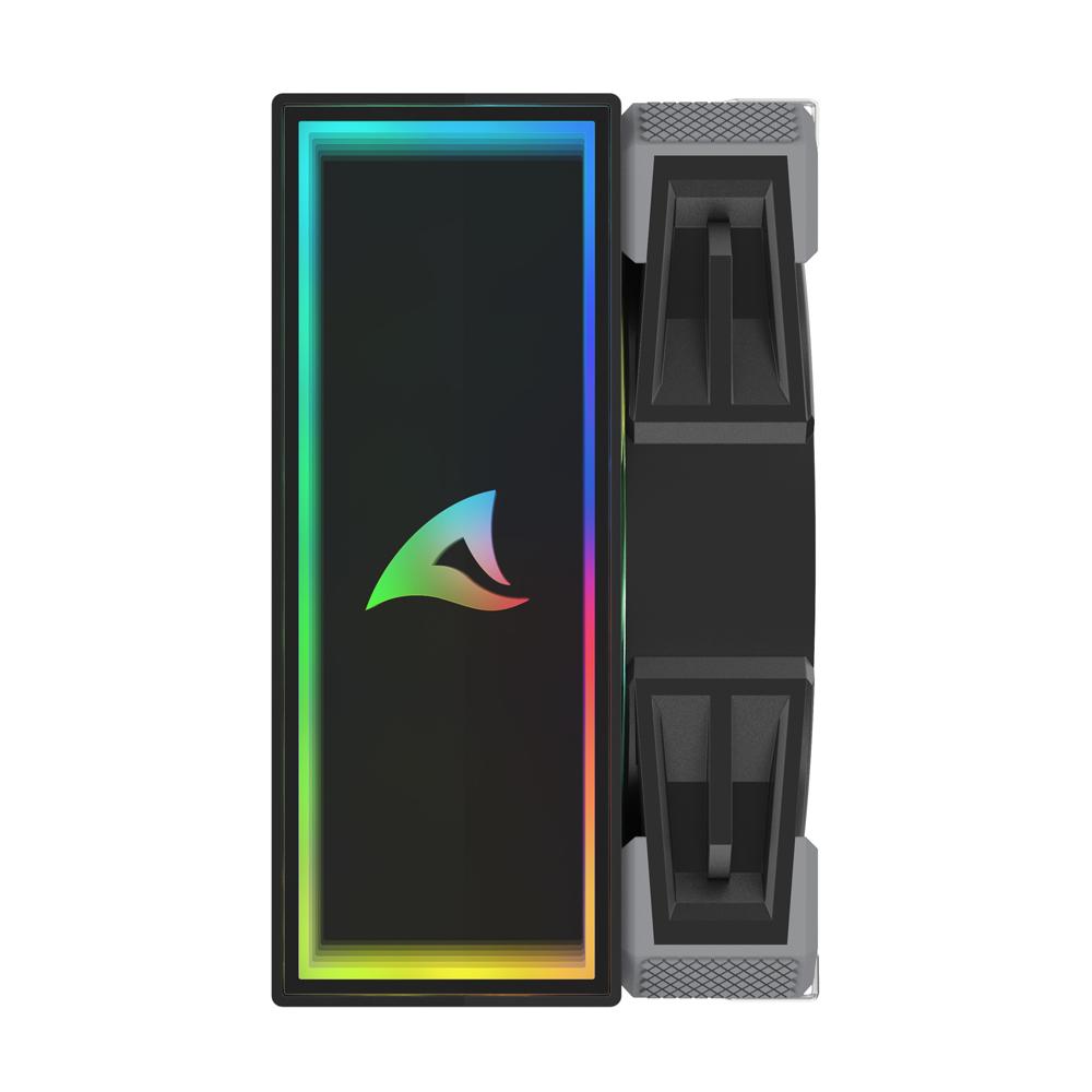 Sharkoon A40 RGB CPU-køler – sort, 156 mm, PWM