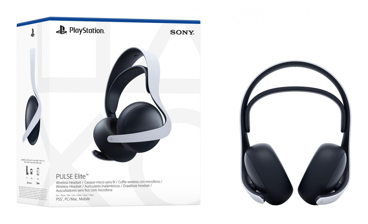 Sony PULSE Elite Trådløs Hovedtelefoner Sort Hvid Sony