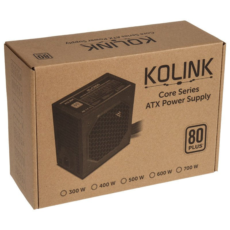Kolink Core KL-C600 Strömförsörjning - 600 Watt - 120 Mm - 80 Plus White Certifierad