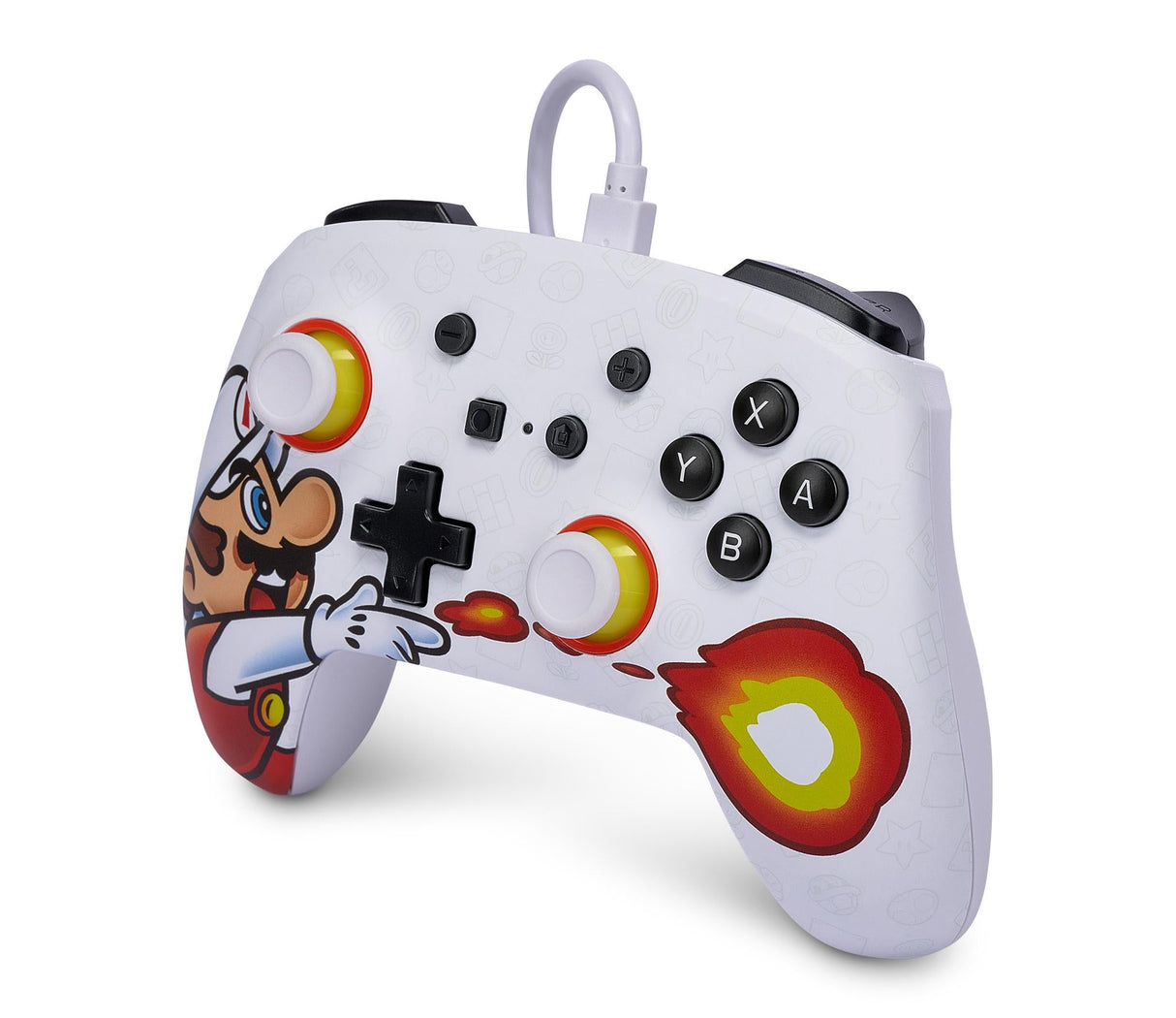PowerA Enhanced Wired Controller För Nintendo Switch - Fireball Mario