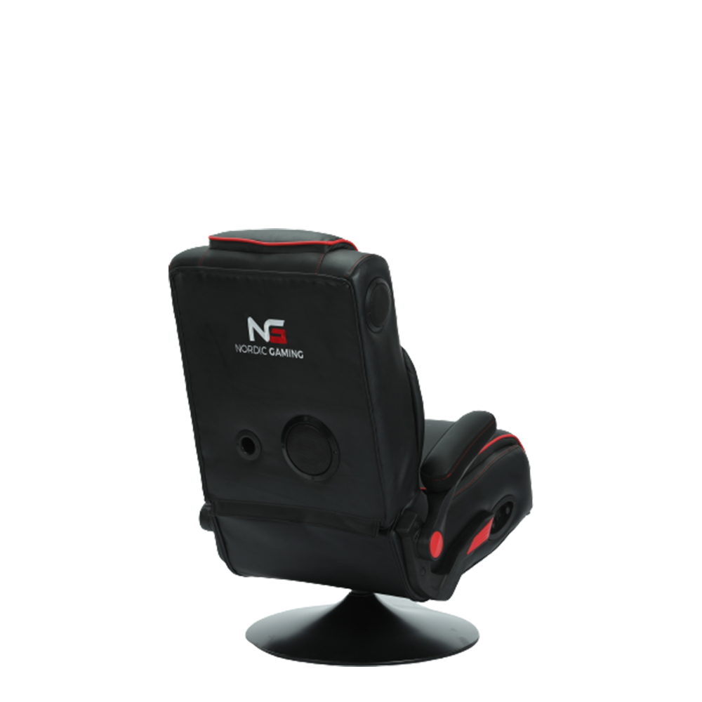 Nordic Gaming Cinema Stol Röd Svart - PU Läder - Inbyggt Musiksystem
