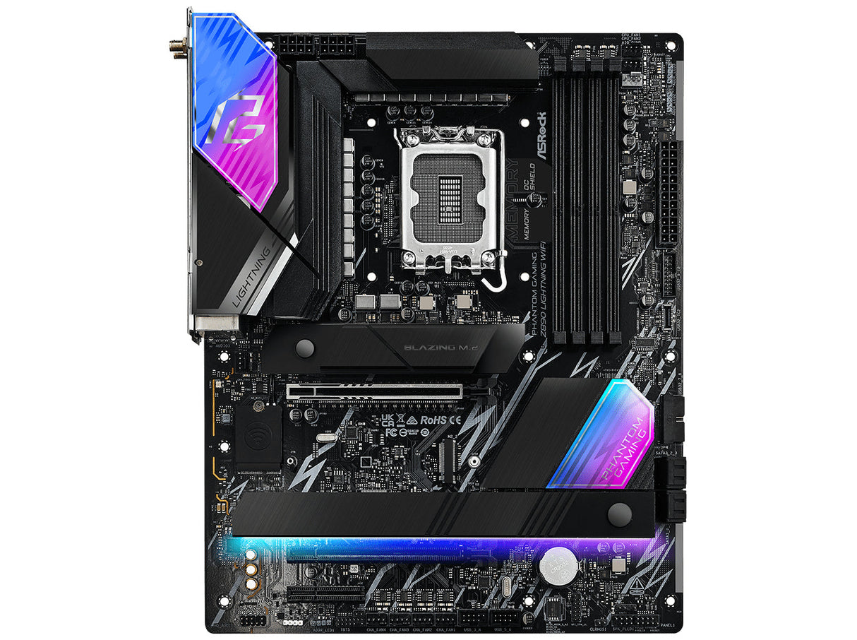 ASRock Z890 PG Lightning WIFI Moderkort ATX LGA-1851 Intel Z890
